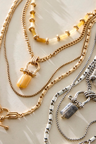 Mixed Link Obsidian Necklace