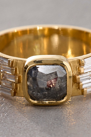 Женское кольцо Celine D'Aoust Salt & Pepper Diamond, цвет: Золотой — фото 2