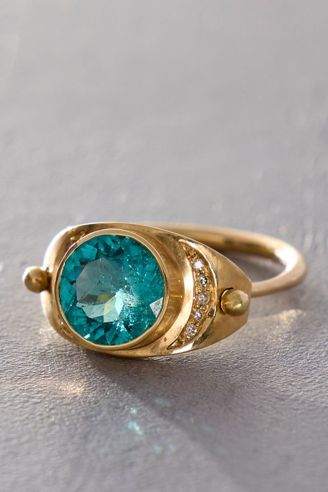 Celine D'Aoust Turquoise Tourmaline Ring #1