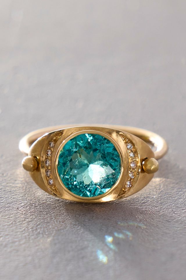 Celine D'Aoust Turquoise Tourmaline Ring #2