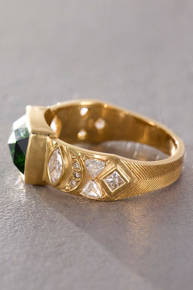 Celine D'Aoust Green Tourmaline Ring #2