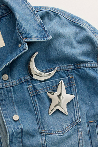 Icon Metal Barrette Brooch by Free People