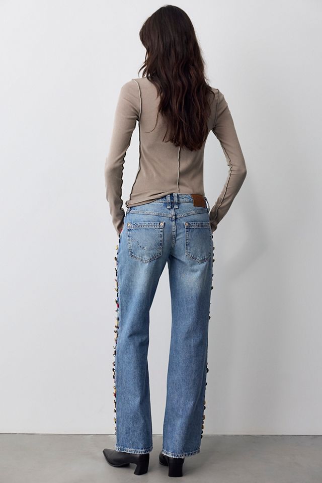 Tricia Fix Tennessee Low-Rise Button Jeans #3