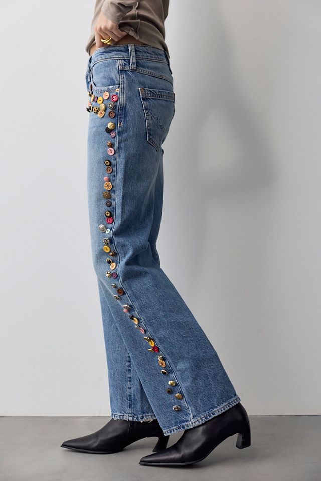 Tricia Fix Tennessee Low-Rise Button Jeans #1