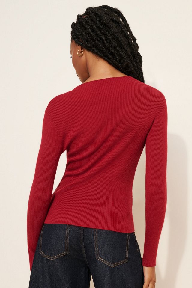 Find Me Now Fitted Mock-Neck Knit Top #1