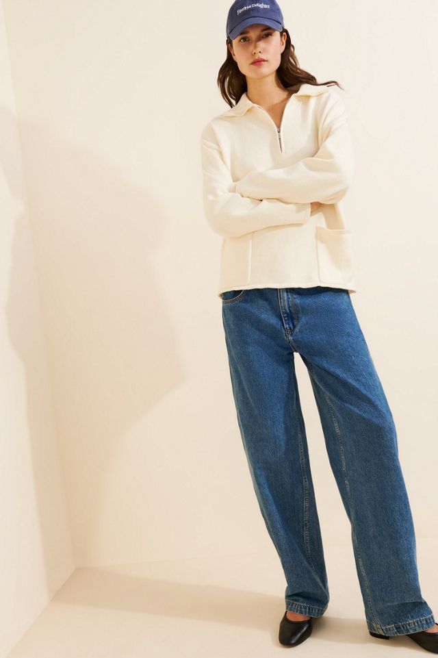 Rumored Weekender Quarter Zip Pullover Sweater #3
