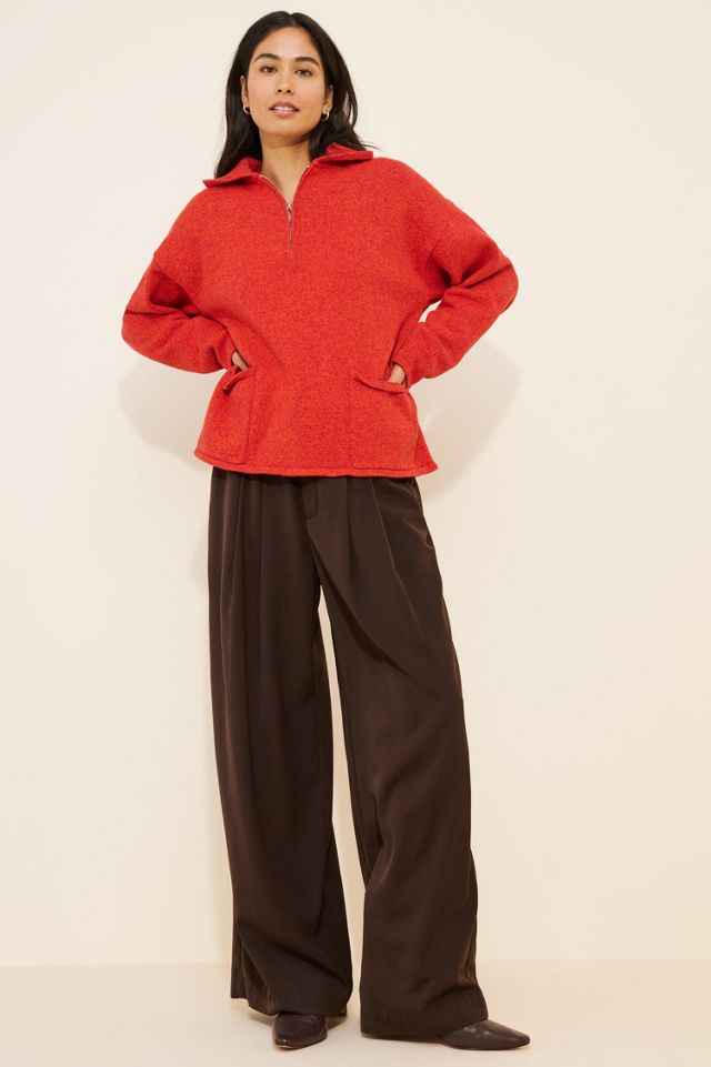 Rumored Weekender Quarter Zip Pullover Sweater #3