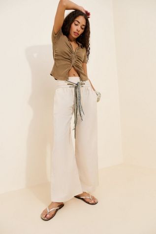 taottao Drawstring Waistband Pants
