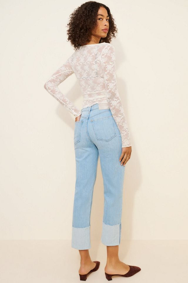Isabelle Slim Cuffed Jeans #1