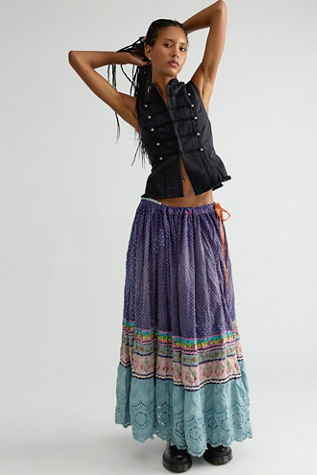 Magnolia Pearl Piecewise Pissarro Skirt