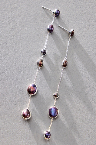 Awe Molten Pearl Linear Earrings