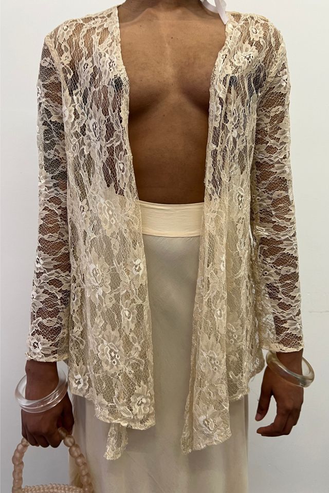 1970s Lace Shawl Top Selected By Orange Juice Only #1