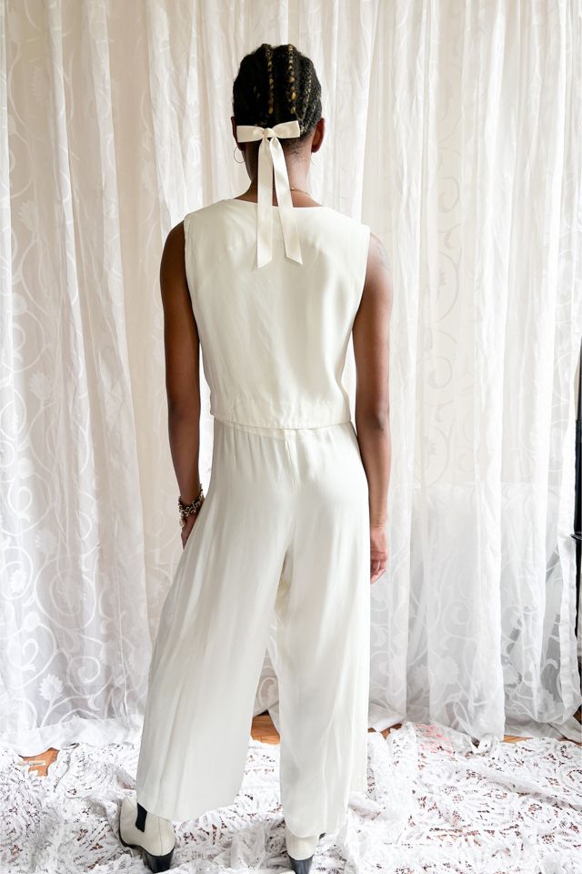 1980s White Soutache Jumpsuit Selected By orange juice only. #2