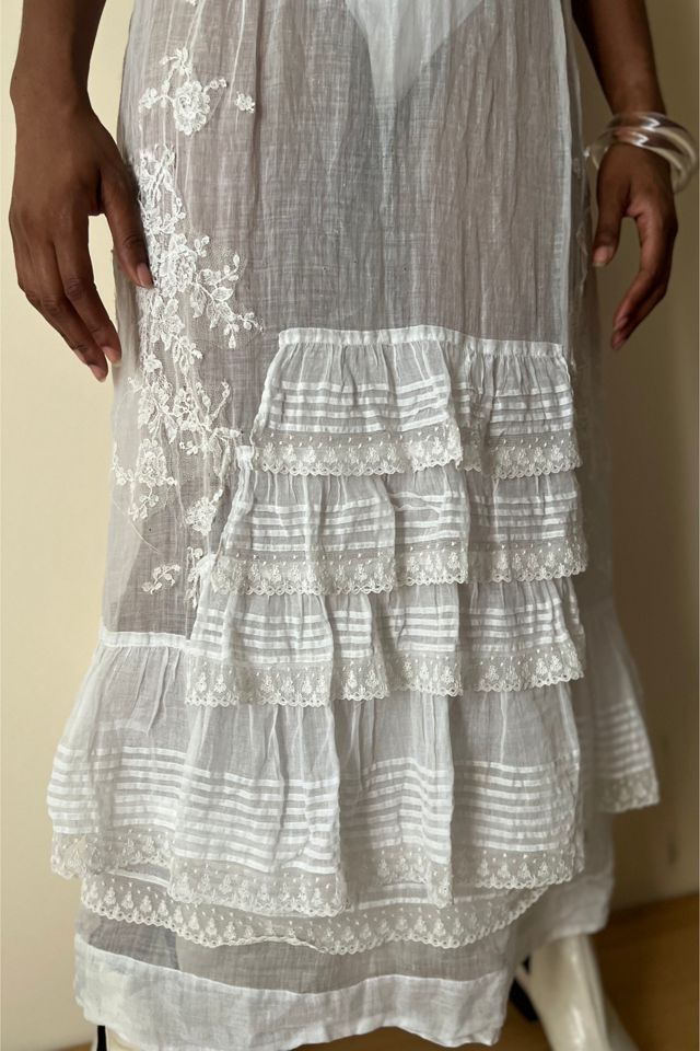 Edwardian Gauze and Lace Skirt Selected By orange juice only. #1