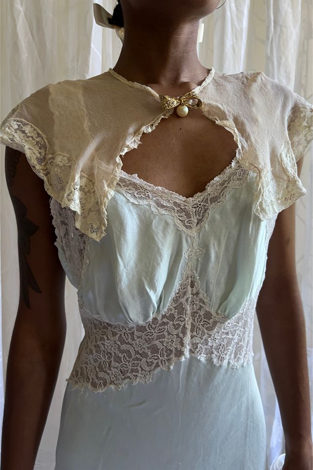 1920s Peach Silk Collar Cape Selected By orange juice only. #1