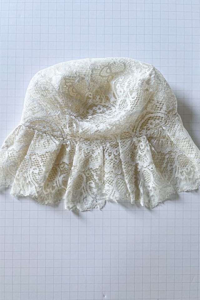 1970s Lace and Net Bucket Hat Selected By orange juice only. #1