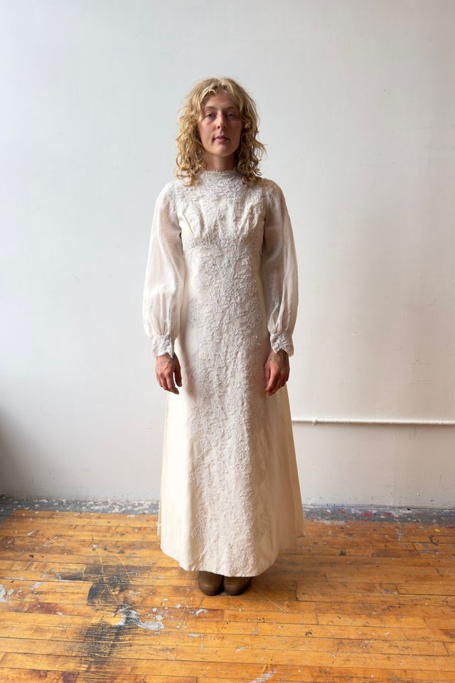 1960s A-line Wedding Dress Selected by Messy Jessy Vintage #2