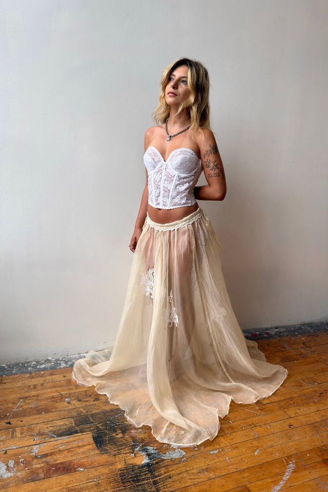 1950s Reworked Bridal Skirt Selected by Messy Jessy Vintage #1