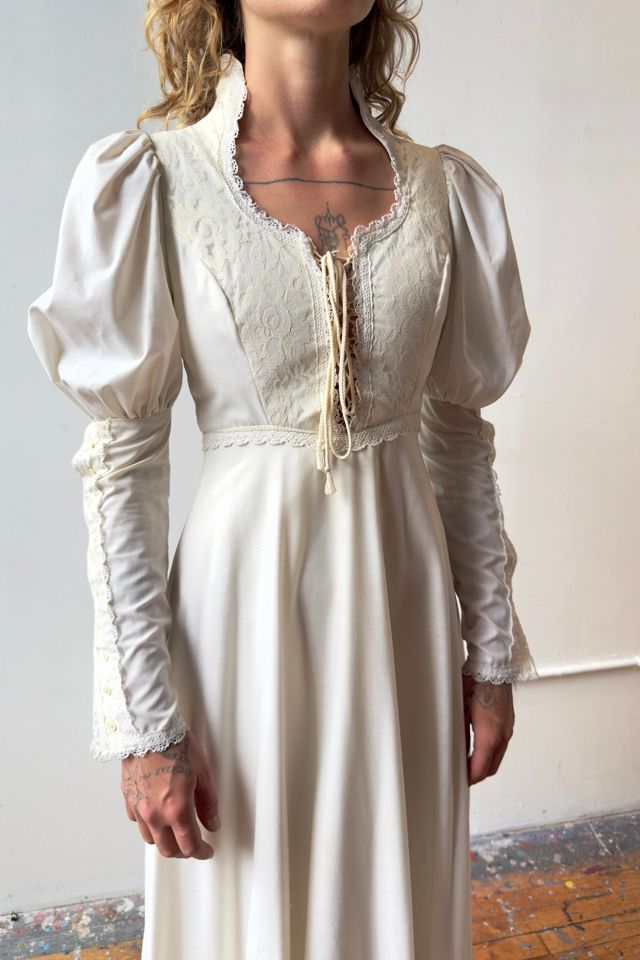 Vintage 1970s Gunne Sax Backyard Wedding Dress Selected by Messy Jessy Vintage #1