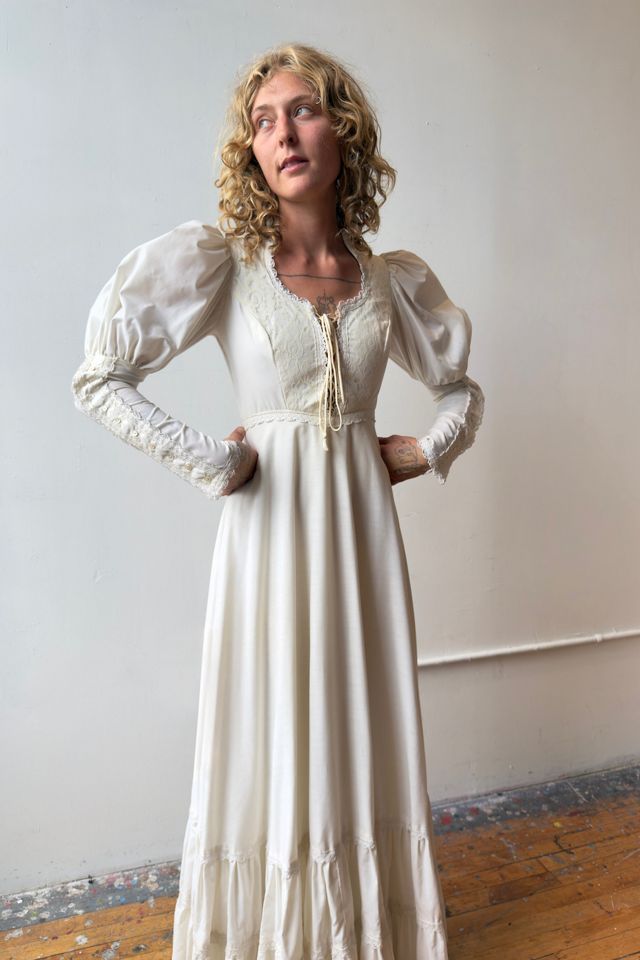 Vintage 1970s Gunne Sax Backyard Wedding Dress Selected by Messy Jessy Vintage #2