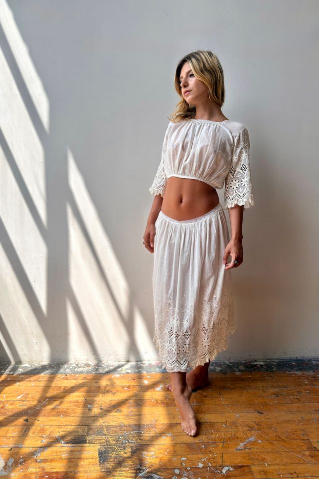 1910s Edwardian Reworked Cotton Set Selected by Messy Jessy Vintage #2
