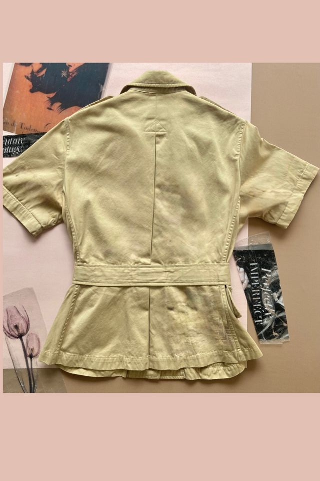 1990s Ralph Lauren RALPH Short Sleeve Belted Safari Shirt Jacket Selected by A Stylish Life #1