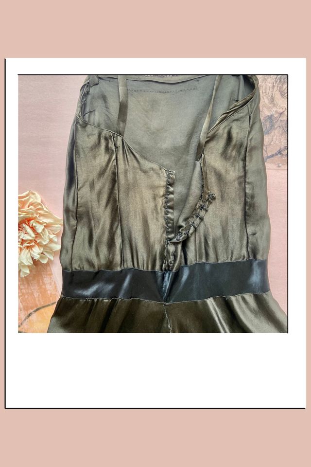 1920s Silk Charmeuse Flared Skirted Dress Selected by A Stylish Life #3