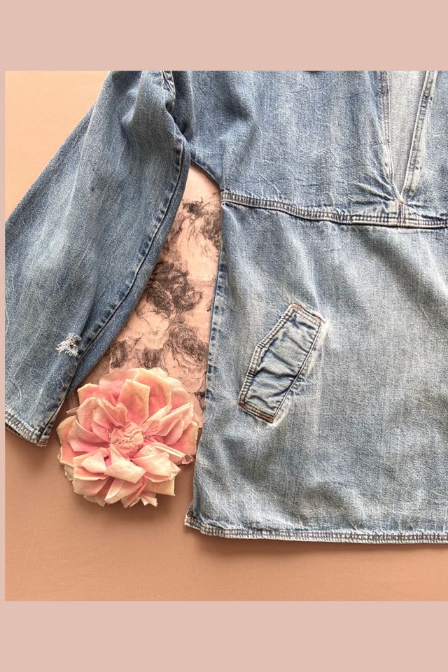 1970s Denim Collared Pullover Shirt Selected by A Stylish Life #2