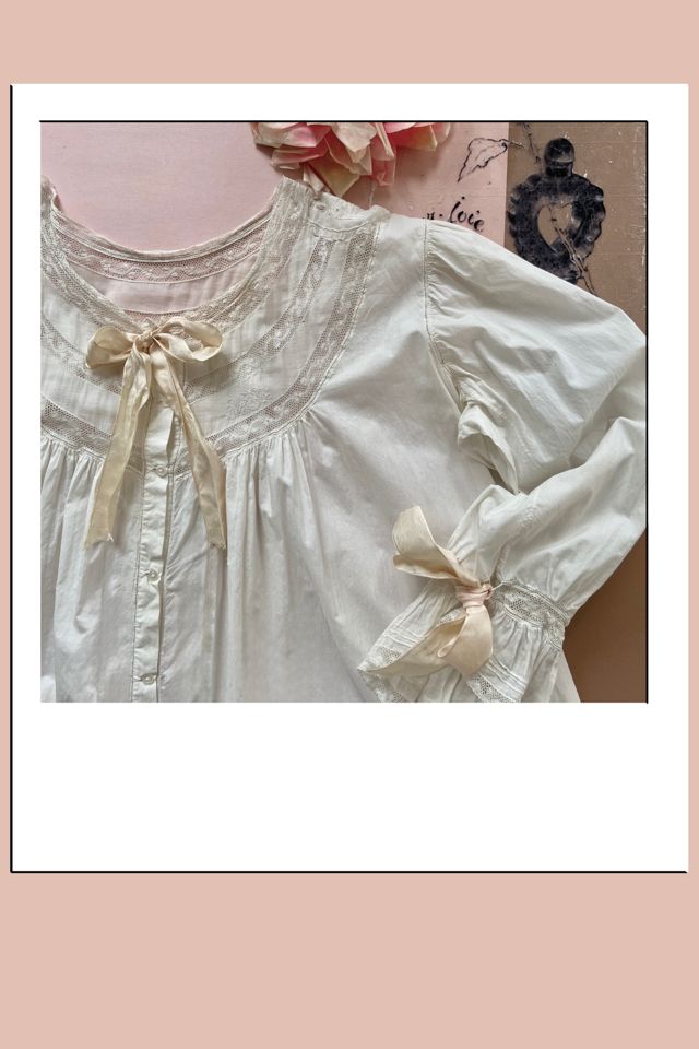 1990s Victorian Full Length Sleep Dressing Gown Selected by A Stylish Life #2