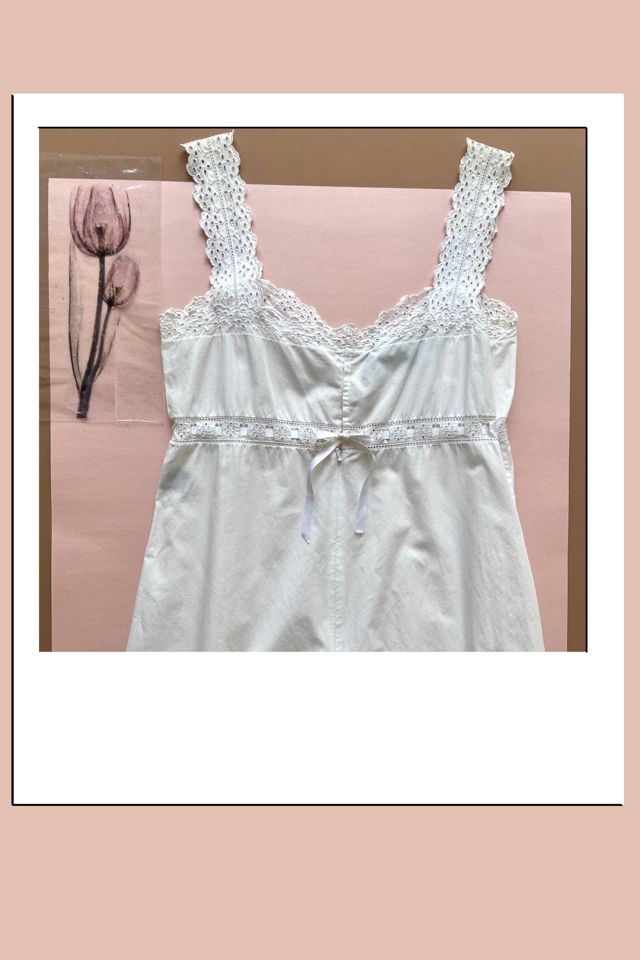 2000s Ralph Lauren Blue Label White Eyelet  Pinafore Dress Selected by A Stylish Life #2