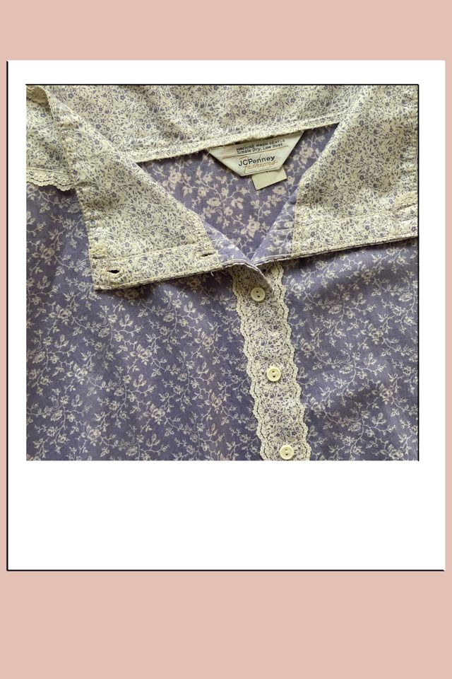 J.C Penny 1980s Mix Print Button Front Prairie Skirt Selected by A Stylish Life #3