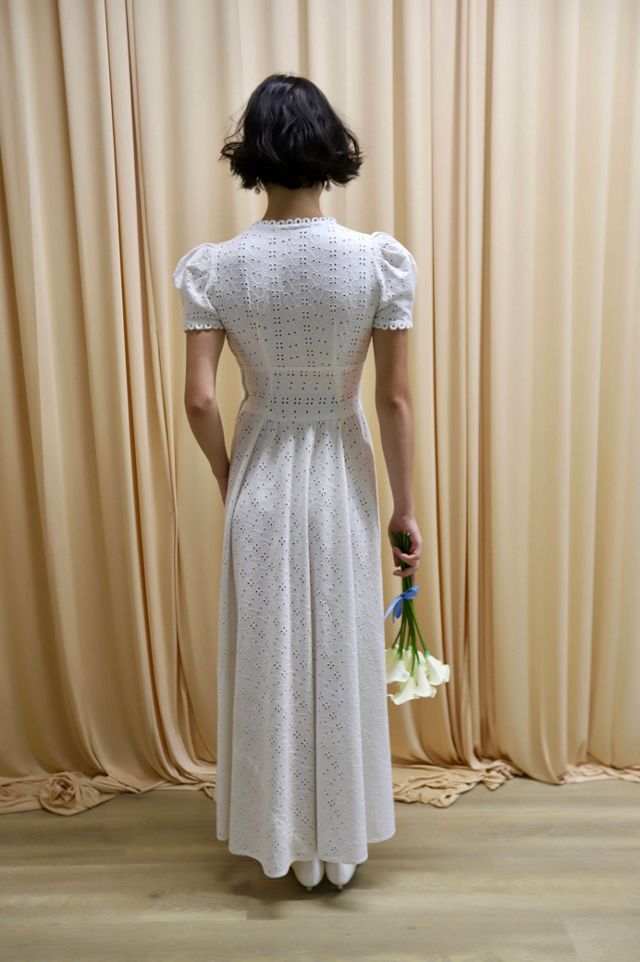 1970s Long Sleeve Chiffon Prairie Dress Selected by Allegra Vintij #2