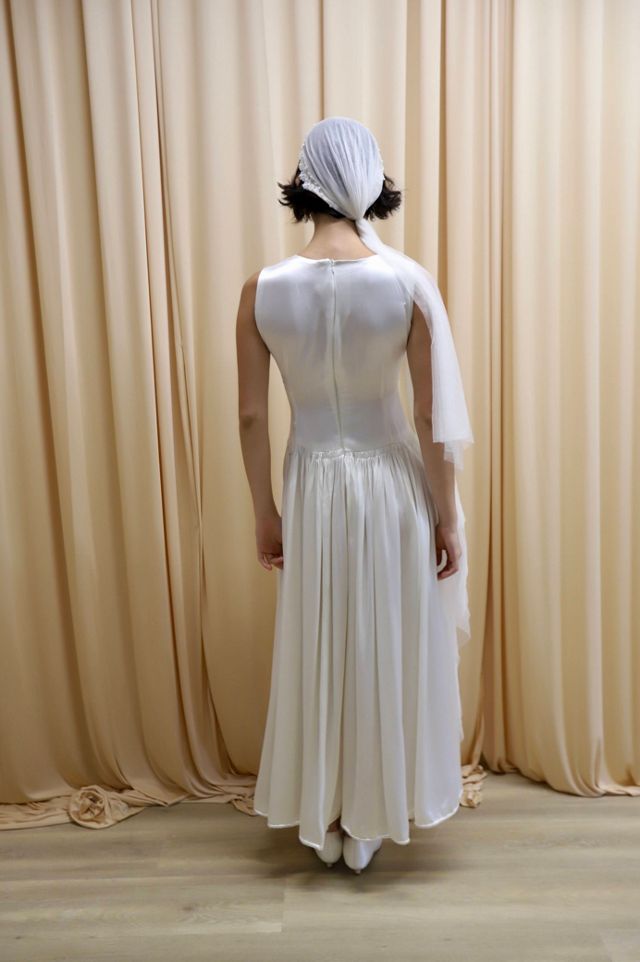 1940s Sleeveless Liquid Satin Dress Selected by Allegra Vintij #2