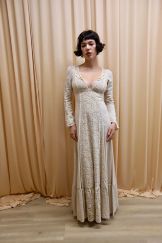 1969 Gunne Saxe Crochet Lace Gown Selected by Allegra Vintij