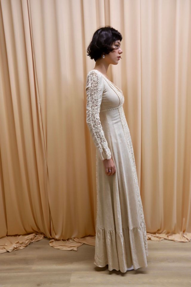 1969 Gunne Saxe Crochet Lace Gown Selected by Allegra Vintij #1