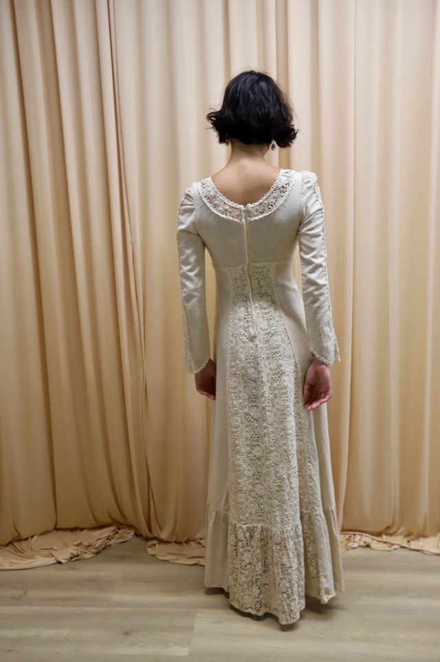 1969 Gunne Saxe Crochet Lace Gown Selected by Allegra Vintij #2
