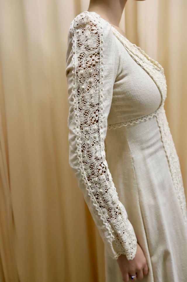 1969 Gunne Saxe Crochet Lace Gown Selected by Allegra Vintij #3
