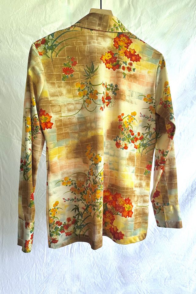 Vintage 1970s Fall Foliage Button Up Shirt Selected by Grievous Angel Vintage #3