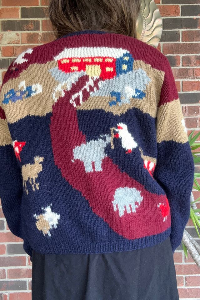 Vintage 1990s Scenic Knit Cardigan Selected by Grievous Angle Vintage #1