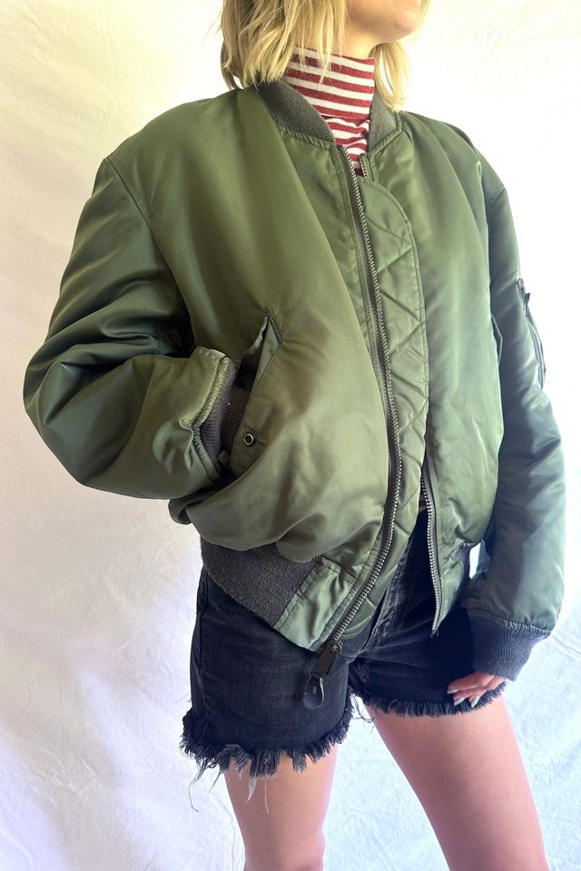 Vintage 1980s Reversible Army Flight Jacket Selected by Grievous Angel Vintage #2