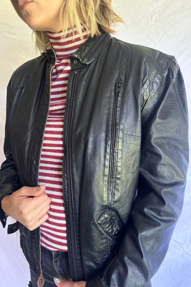 Vintage 1980s Bermans Leather Jacket Selected by Grievous Angel Vintage #3