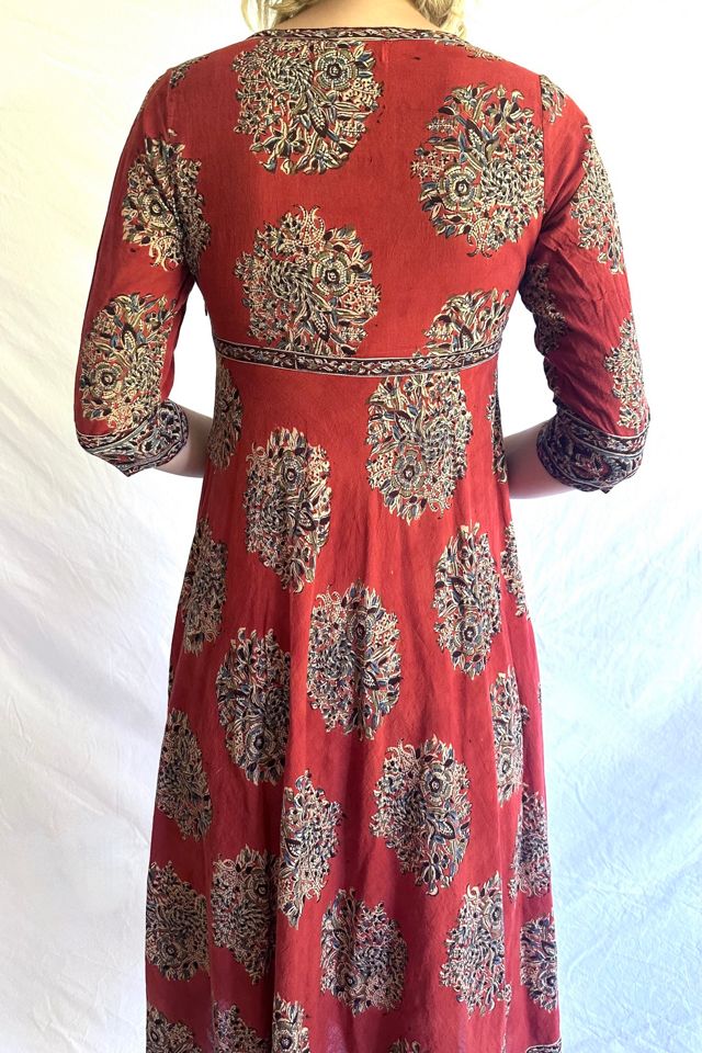 Vintage 1980s Fabindia Cotton Midi Dress Selected by Grievous Angel Vintage #2