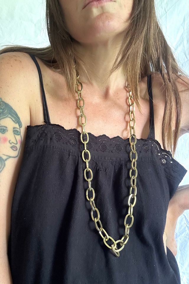 Vintage Gold Tone Chainlink Necklace Selected by Grievous Angel Vintage #2