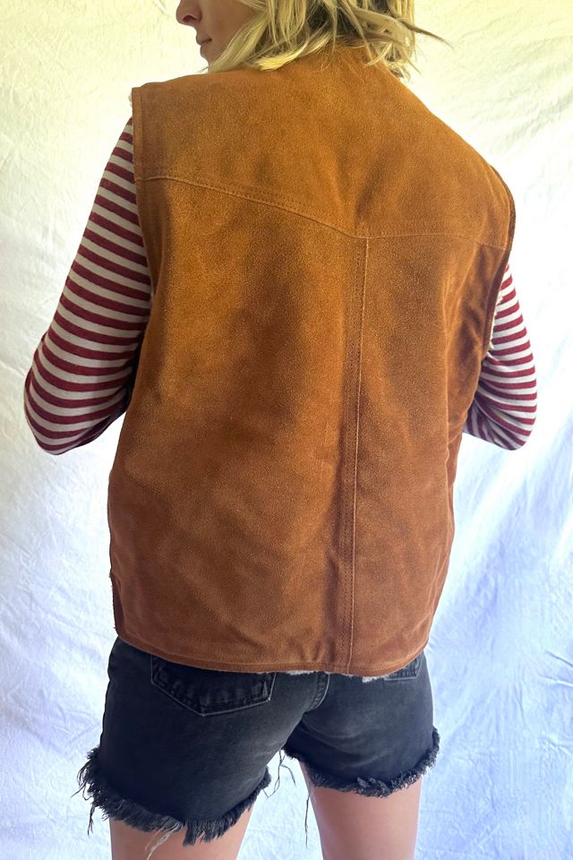 Vintage 1970s Suede and Sherpa Vest Selected by Grievous Angel Vintage #2