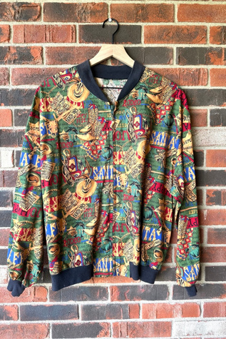 Vintage 1980s Western Cotton Zip Up Jacket Selected by Grievous Angel Vintage