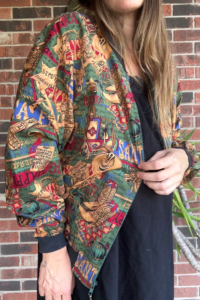 Vintage 1980s Western Cotton Zip Up Jacket Selected by Grievous Angel Vintage #2