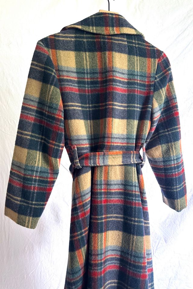 Vintage 1960s Wool Tartan Coat Selected by Grievous Angel Vintage #2