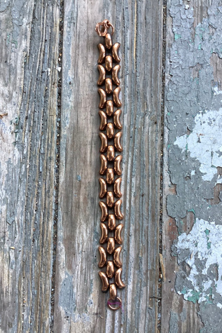 Mid Century Copper Link Bracelet Selected by Cherry