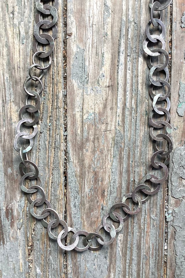 Vintage Hand Wrought Circle Link Necklace Selected by Cherry #1