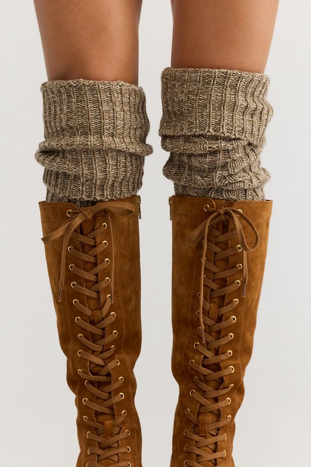 Cable Knit Over-The-Knee Socks #1